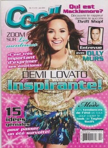 DEMI LOVATO Cool Magazine June 2013 OLLY MURS Taylor Swift MACKLENMORE Pitbull - Picture 1 of 4