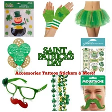 St Patrick's Day Favors ☘️ Stickers Gloves Tattoos and More! ☘️