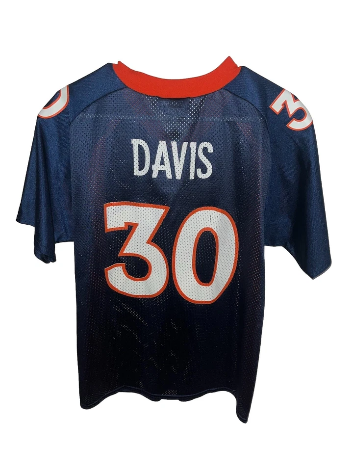 Youth Large (14/16) Vintage 90s Terrell Davis Denver Broncos NFL Jersey Football Foto 2 de 4