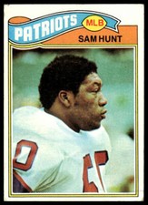 1977 Topps #356 Sam Hunt RC New England Patriots