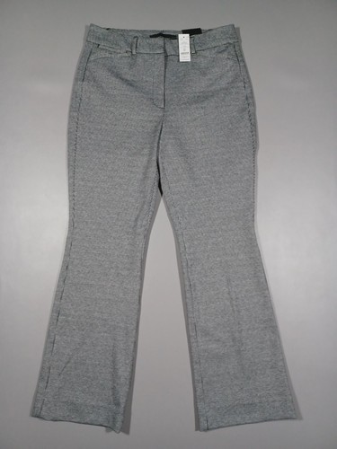 White House Black Market Damenhose 8S Hahnentritt Einsätze Slim Boot Neu