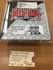 Mid-Usa black braided universal brake line 47” #49484