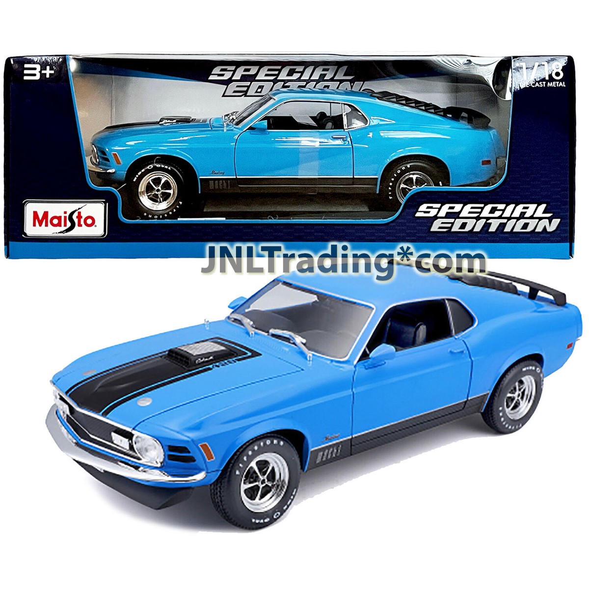 Maisto Special Edition 1:18 Scale Die Cast Car Blue 1970 FORD