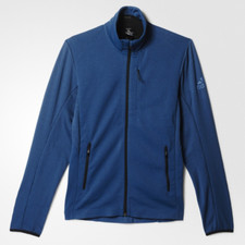 Adidas Mens Climaheat Fleece Full Zip Jacket / Blue / RRP £95