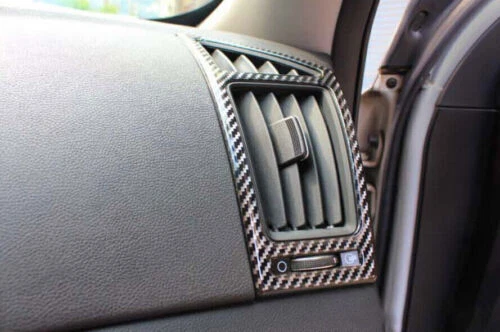 For Hyundai Sonata 2011-2014 Real Carbon Fiber L&R AC Air Outlet Vent Cover Trim - Изображение 4 из 4