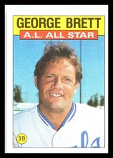 George Brett 1986 Topps A.L. All Star #714 Kansas City Royals