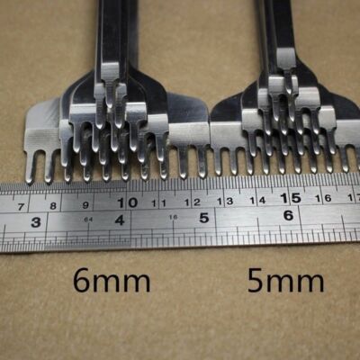 Hand Leather Hole Punch Tools Chisel Craft Graving Stitching Set 3,4,5,6,10MM
