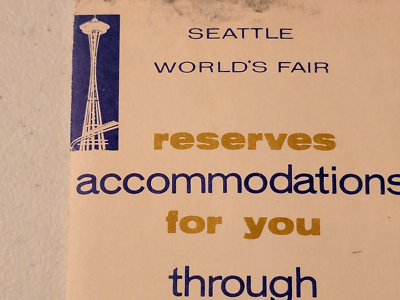 1969-1990 Motel and Hotel with Event Brochures Worlds Fair Seattle