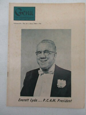 GENII THE CONJURORS MAGAZINE JUNE 1969 EVERETT LYDA PCAM MAGIC MAGICIAN VINTAGE