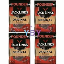 4 Packs Jack Link's Original Beef Jerky 16 OZ Each Pack