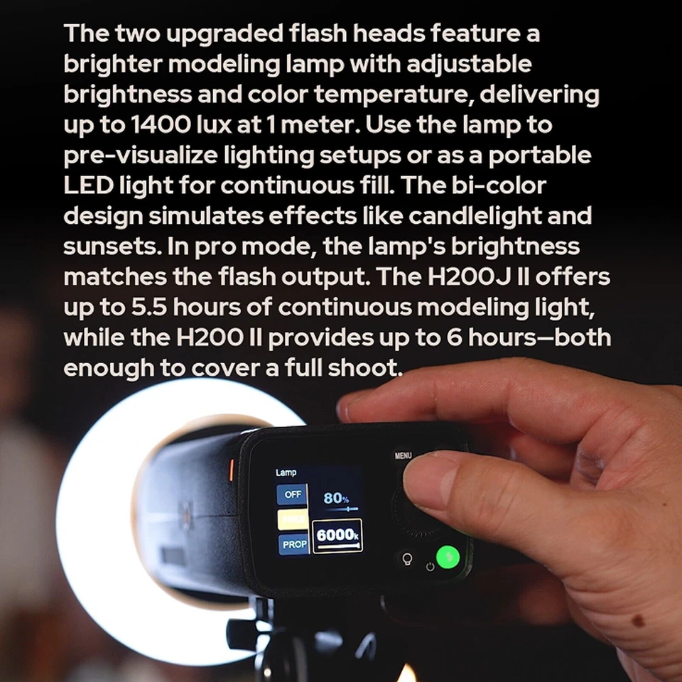 GODOX AD200 Pro II 200Ws Flashes TTL Speedlite Pocket Monolight Strobe Flash - Image 4 of 4