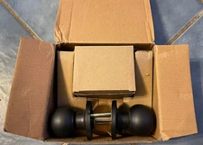 Probrico Oil Rubbed Bronze Door Knobs with Single Cylinder Deadbolts Exterior