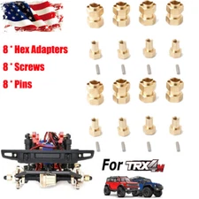 For 1/18 TRAXXAS 1/18 TRX-4M Defender Bronco Brass Wheel Hex Hub Extend Adaptor