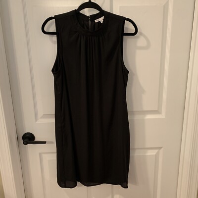 DR2 Daniel Rainn Dress Womens M Black Swing Sleeveless Crew Neck Pullover Lined
