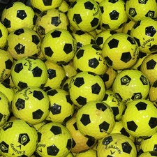 50 Callaway Chrome Soft Truvis Yellow/Black Used Golf Balls - 2A Shag AA