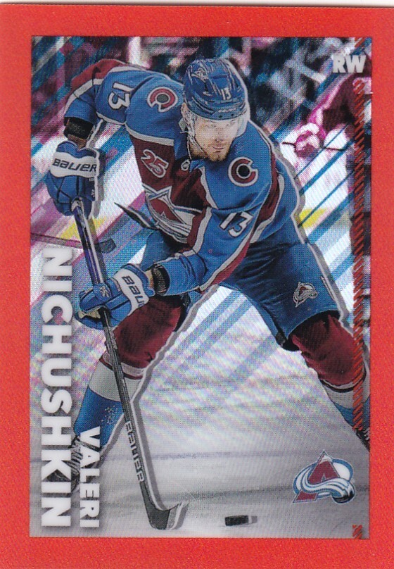 2022-23 Topps Chrome NHL Sticker #133 Valeri Nichushkin SP ORANGE /25 MADE