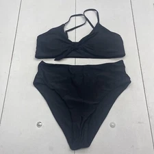 Blooming Jelly Black Two Piece Bikini Womens Size XL