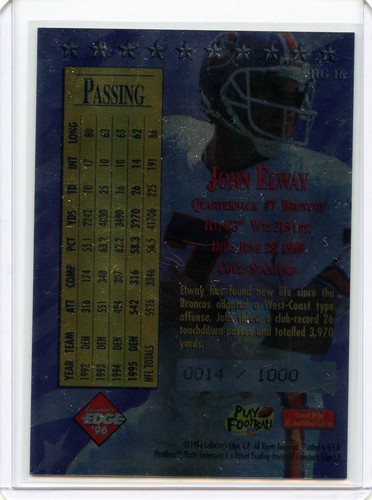 1996 Pacific & Collector's Edge 4 Card Group Lot Inc. Owens RC, Smith, Favre - Picture 4 of 4