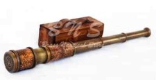 Nautical-Maritime-Telescope-Marine-Antique-Brass-Pirate-Spyglass-Vintage-Scope