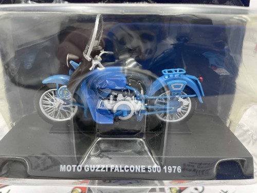 DIE CAST " MOTO GUZZI FALCONE 500 1976 " POLIZIA SCALA 1/24 - Picture 2 of 3