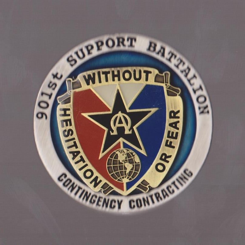 901st Support Battalion  Challenge Coin 2 