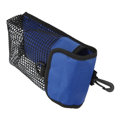 (Blue)21x14cm Portable Diving Mesh Gear Bag With Hang Buckle EJ