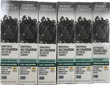 Desert Essence Charcoal Toothpaste  6.25 Oz Tube - pack of 6