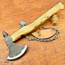 HAND FORGED Carbon Steel Hatchet Viking AXE, Tomahawk Axe, battle ready Axe 7474