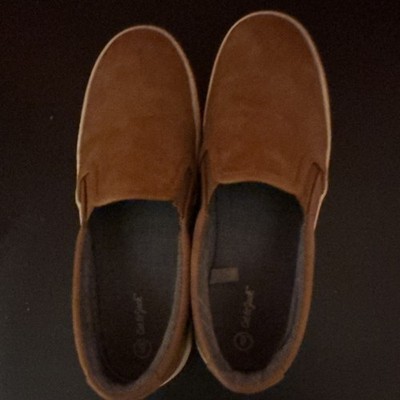 Cat & Jack Brown Slip-On Casual Shoes Unisex Kids Rubber Size 6