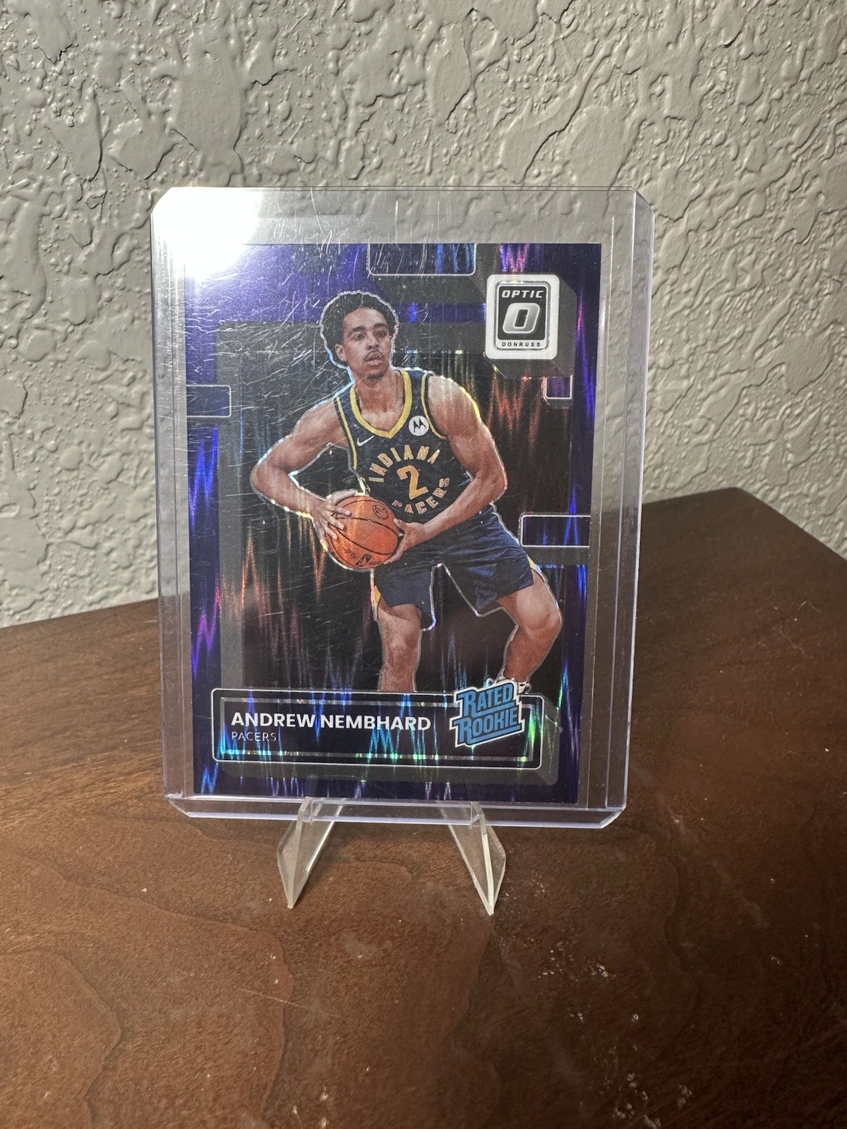 2022-23 Panini Donruss Optic - Rated Rookie Andrew Nembhard #230 Purple Shock...