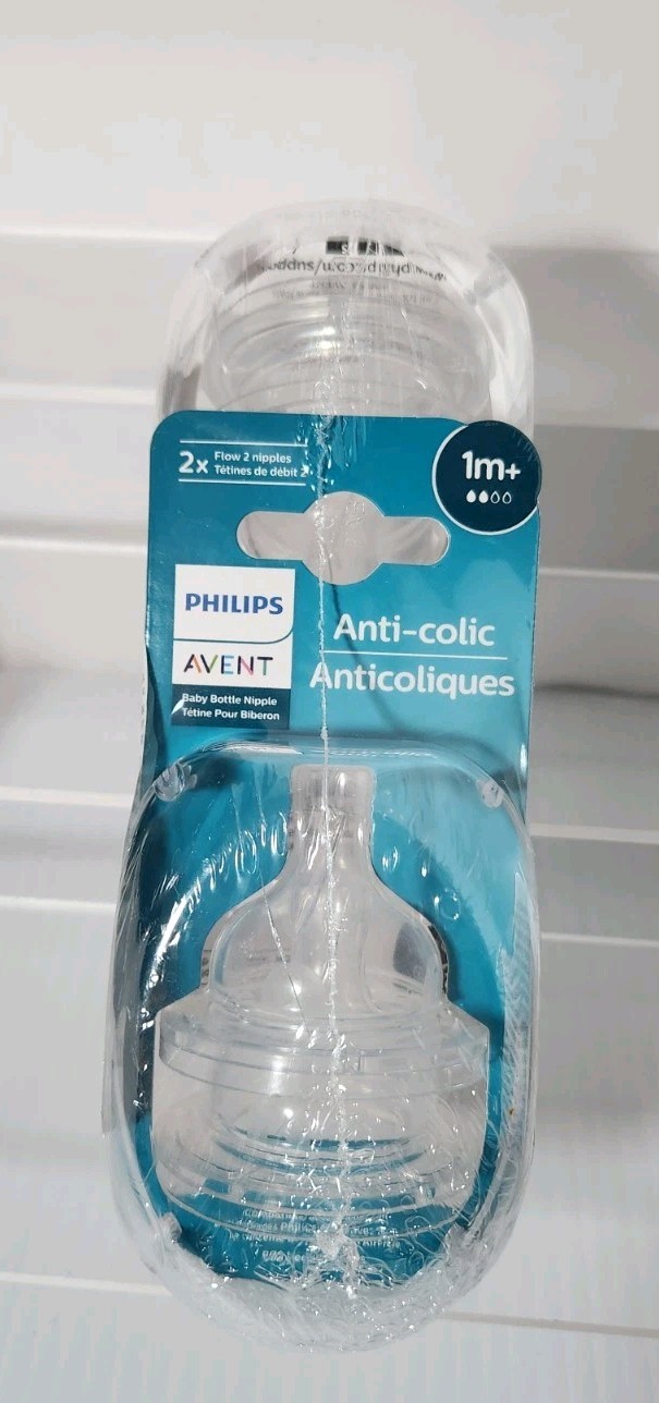 Philips Avent Anti-Colic Flow Baby Bottle Nipples 1m 3m 6m 1