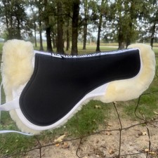 Merino Full seepskin Saddle pad with top neoprene Anti-Slip saze size Large