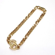 Christian Dior Fashion Jewelry Gold plated Rhinestones Vintage Bracelet F57