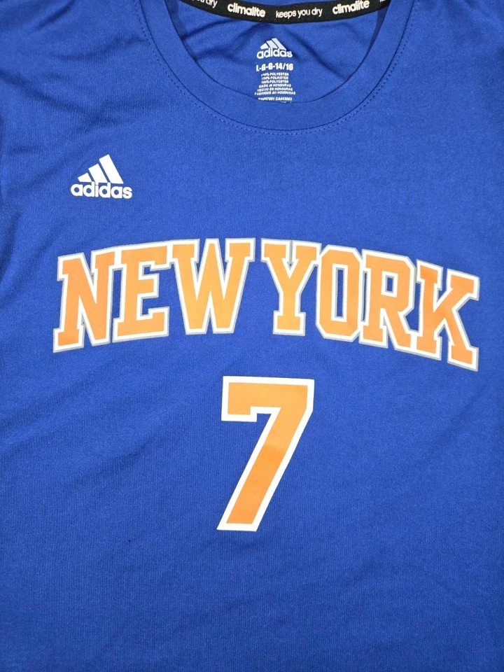 Camiseta Carmelo Anthony #7 New York Knicks NBA Manga Corta Niños Grande 14/16 Foto 3 de 4