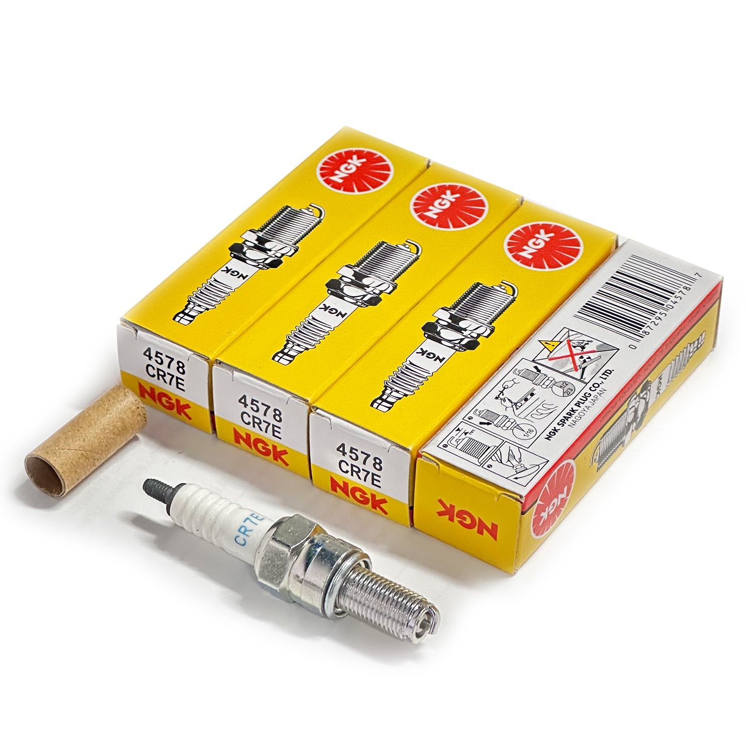 Set of 4 Genuine NGK 4578 Nickel Spark Plug CR7E 4-PACK