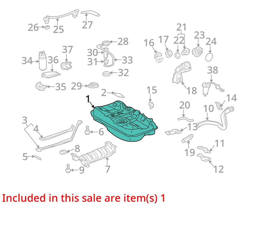 (LOCAL PICKUP ONLY) Fuel Tank Fits 02-04 AVALON 1105865 Foto 3 de 4