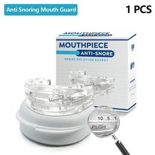 Stop Snoring Mouthpiece Sleep Apnea Guard Bruxism Anti Snore Pure Grind Aid Tray