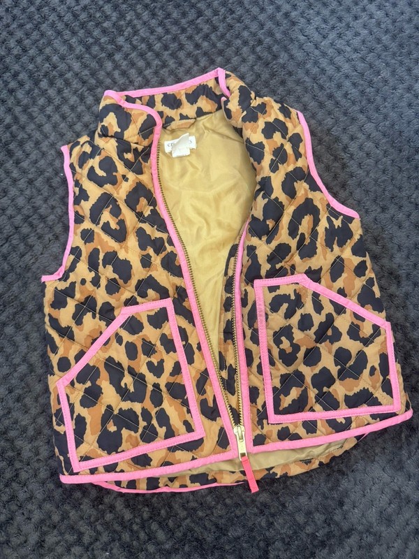 Crewcuts  Toddler Vest Cheeta Print, Perfect For Spring! Sz 2T