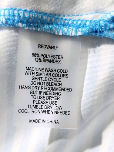 Redvanly Polo Shirt Golf Mens Large Malibu Blue Floral Performance NWT Stretch - Picture 11 of 12