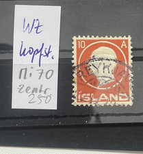 Island Special: 10 Aur INVERTED WATERMARK  Facit (250SEK)
