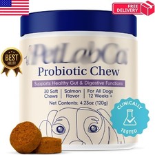 PetLab Co Probiotic Soft Chews for Dogs Salmon Flavor 30 Count