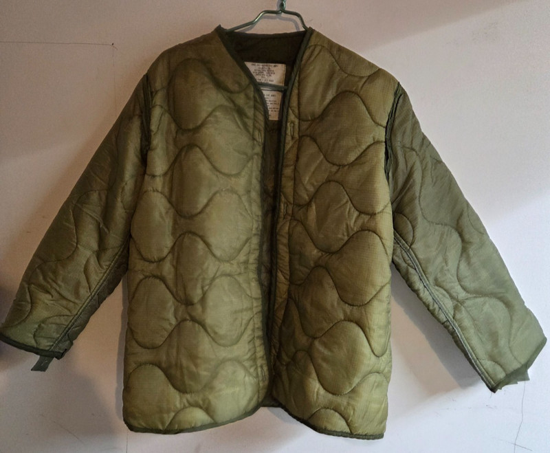 New USGI US Military Cold Weather M65 Field Coat Liner Size Small Woobie Green