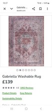 Dunelm Rug - Gabriella Red - Size 200cmx290cm (6.5ftx9.5ft) rrp 139£