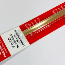 K&S 8230 Brass Strip 0.016" x 1/4" x 12"