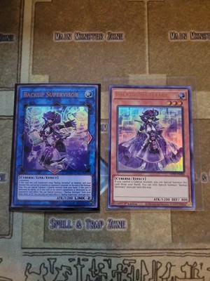 YUGIOH BACKUP SUPERVISOR DUPO ULTRA UNLIMITED + BACKUP SECRETARY ULTRA 1ST NM
