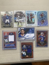 2024Elite Football Keon Coleman Pen Pals Auto RC.  Certified RPA /249 Orange