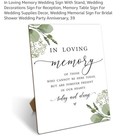 In Loving Memory Wedding Sign 8 X 10 Inch Table Sign With Holder