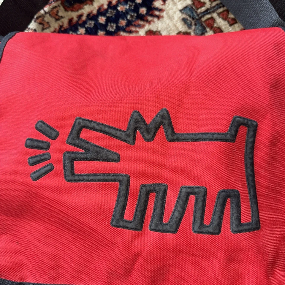 Подлинная оригинальная сумка-мессенджер POP SHOP Keith Haring лай собаки сделано в США - Изображение 3 из 4