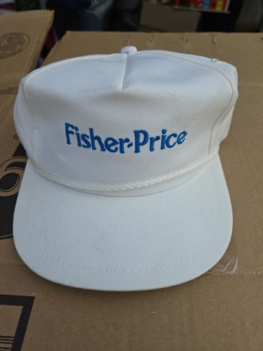 Vintage 1980s Fisher Price Toys Hat Cap Employee  Trucker Hat Cap
