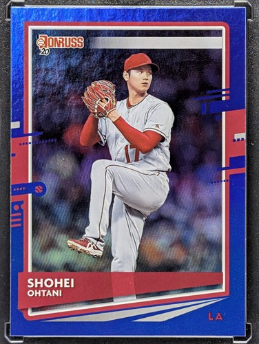2020 Donruss Baseball ⚾ #94 SHOHEI OHTANI 🥳 BLUE FOIL VARIATION 💰🏦 SHIPS FREE